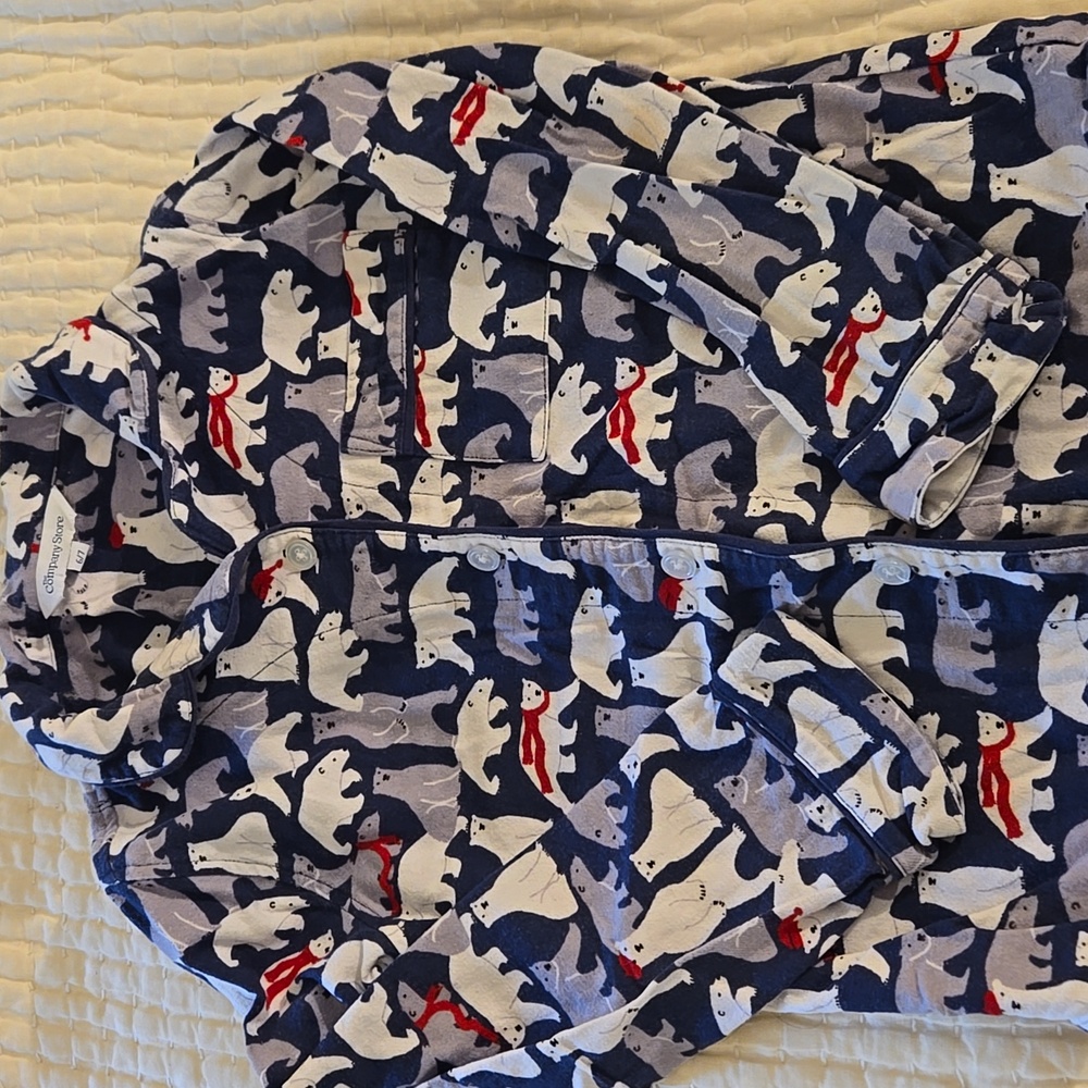 Polar Bear Cotton Flannel PJs
